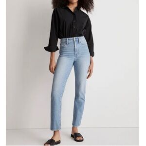 Madewell The Perfect Vintage Straight Jean Light Wash Casual Jeans ND515 Size 23